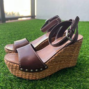Prada Leather Wedges 6.5